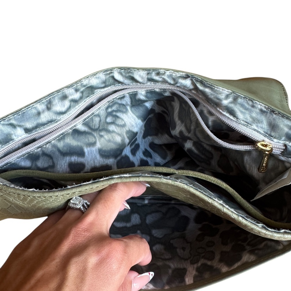 Longchamp Python Embossed Shoulder Bag Green Leat… - image 7